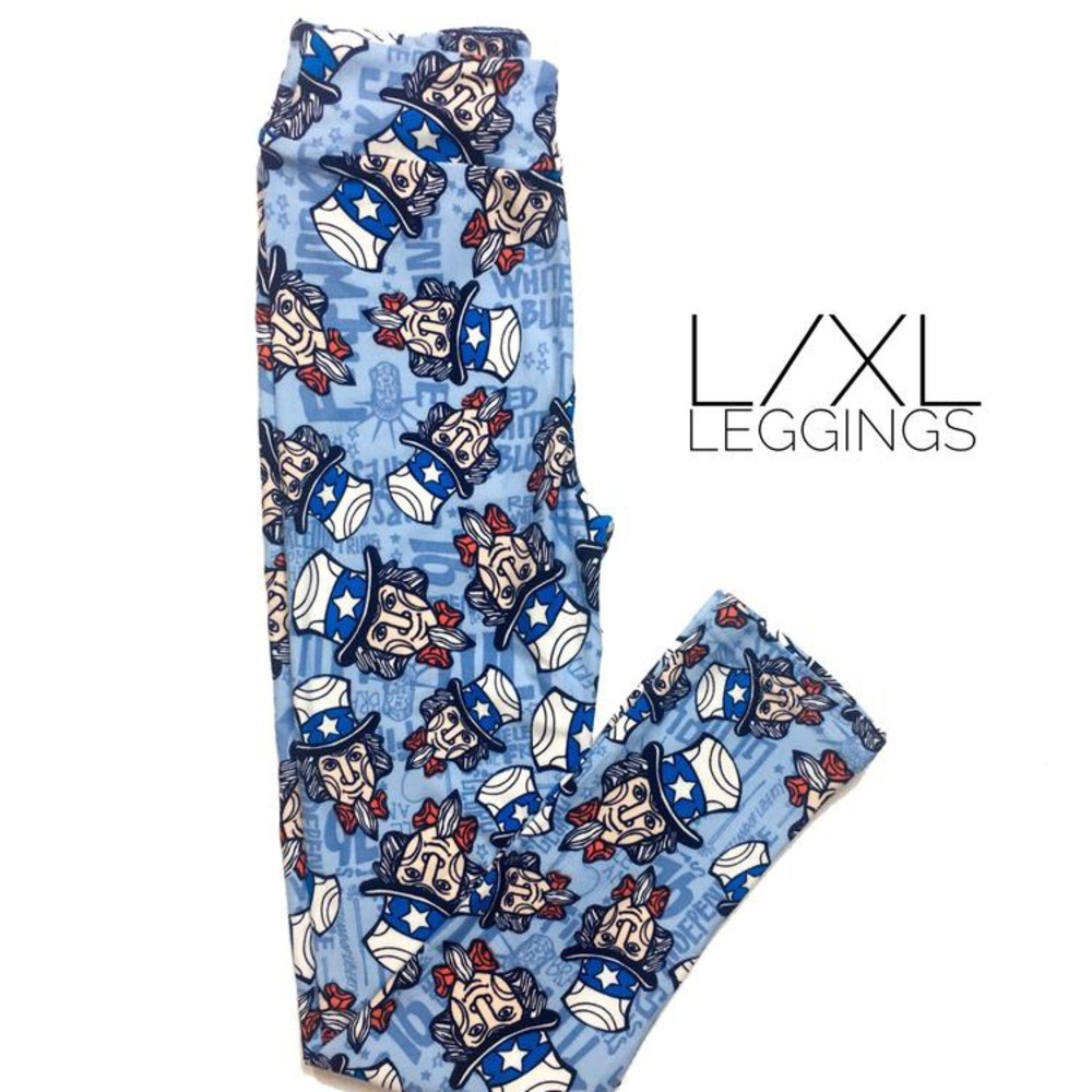 LuLaRoe Americana L/XL Leggings